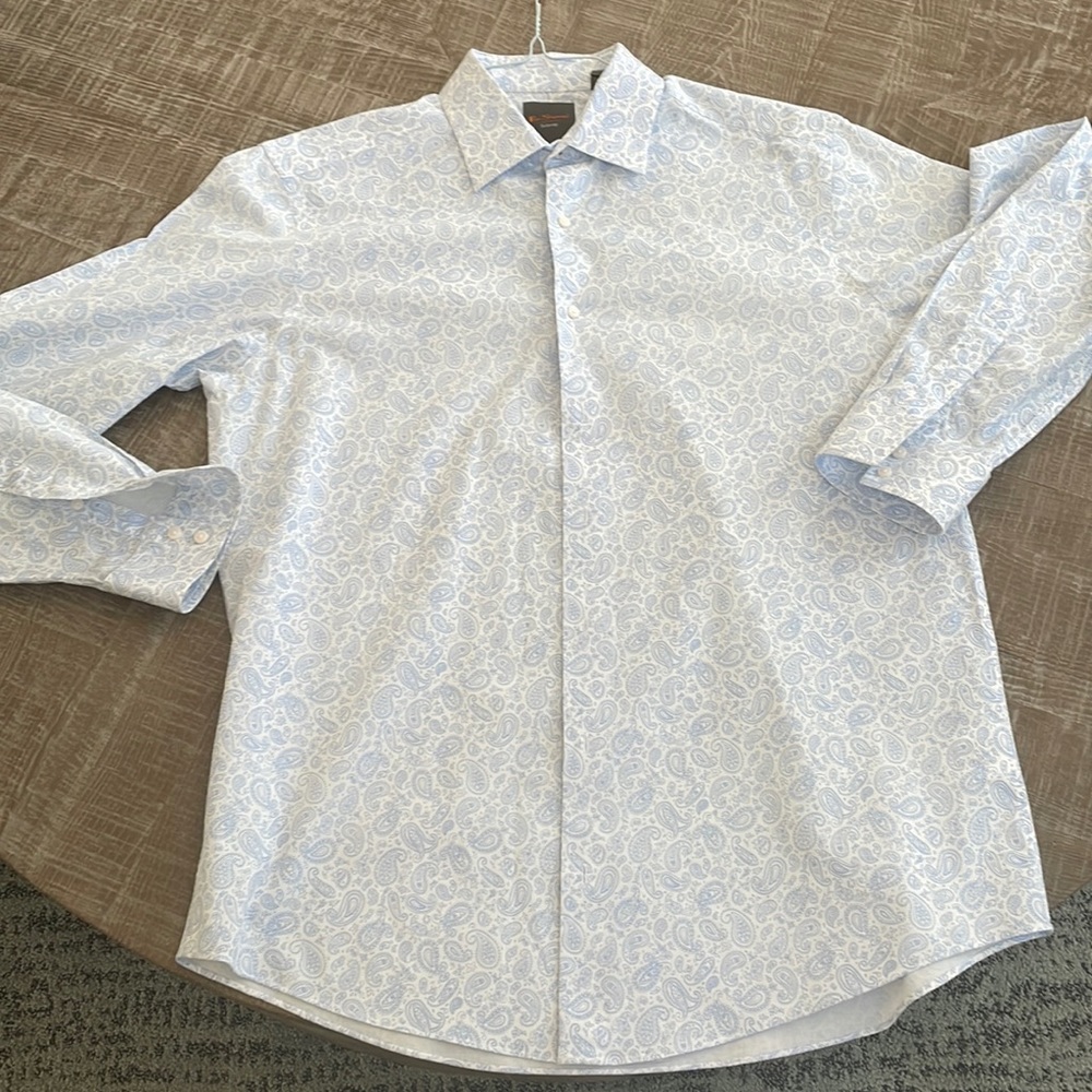 Ben sherman white with blue